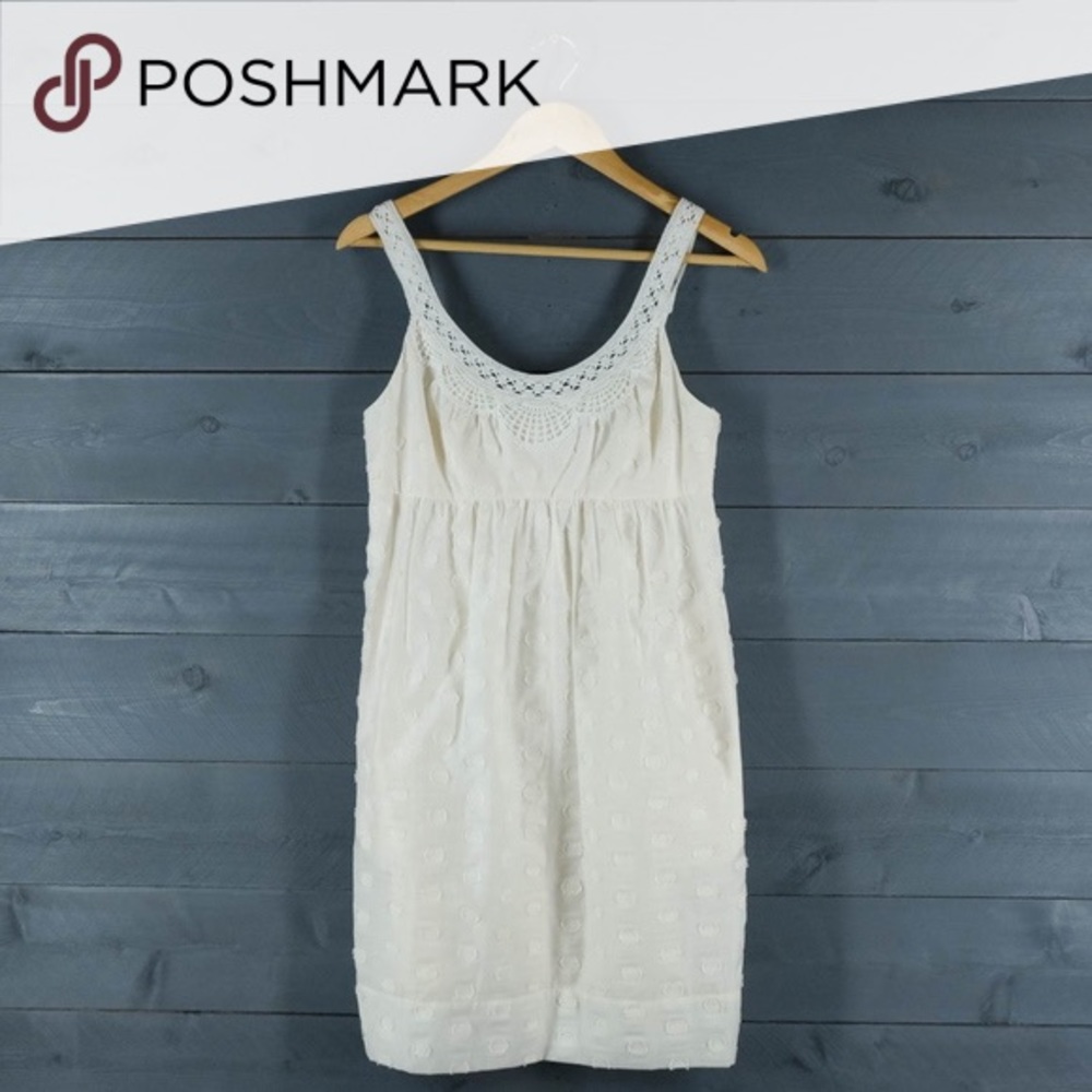 BCBG Maxazria White Babydoll Dress. Size 0.
